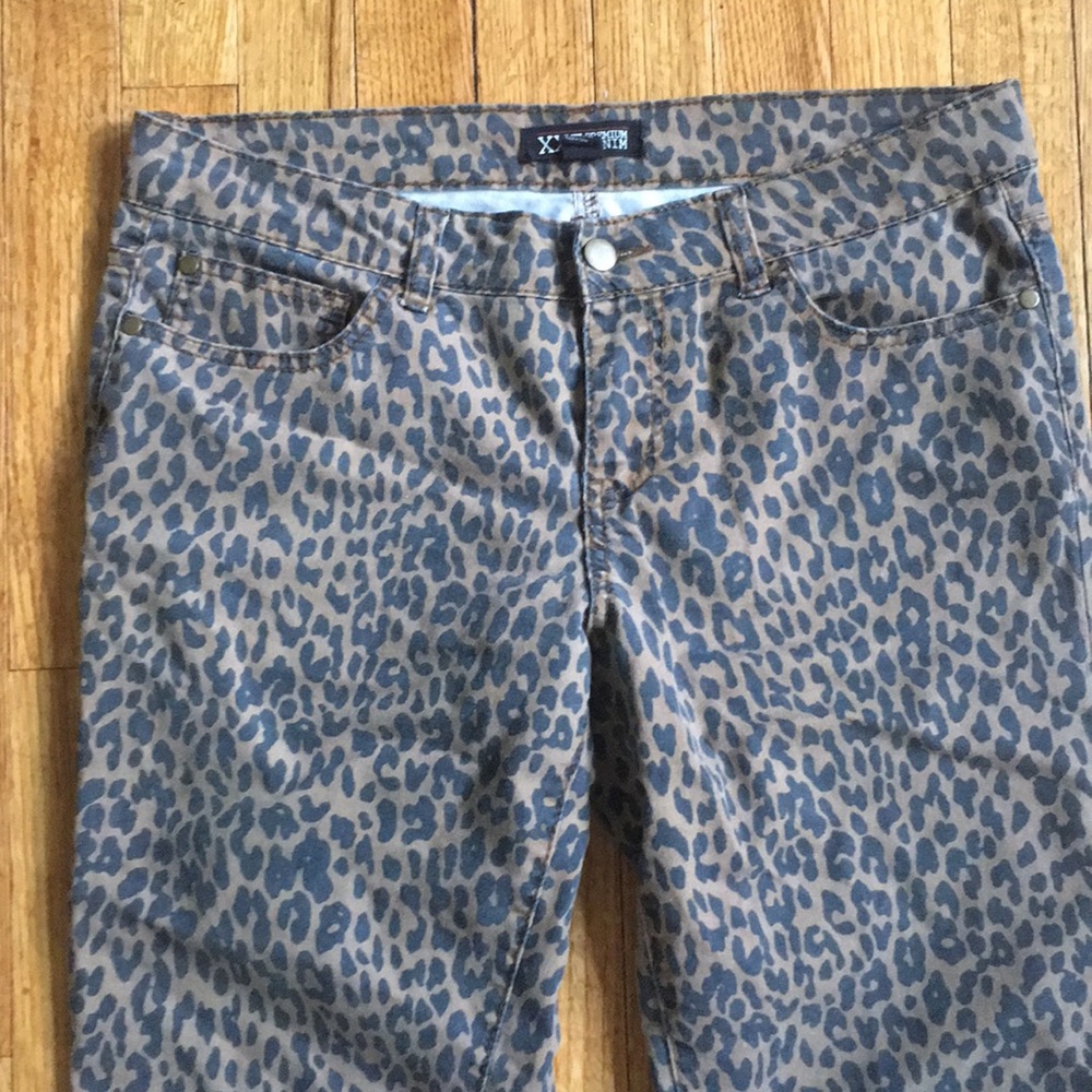 ModCloth XXI Premium Denim punk animal print jeans